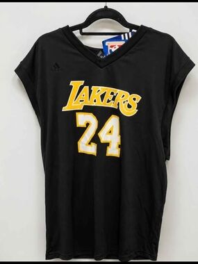 Kobe Bryant Black Mamba #24 Lakers Adidas Jersey Black NWT Mens XL NBA